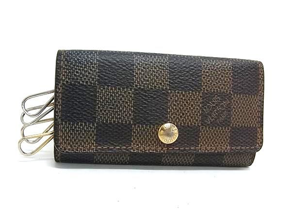 LOUIS VUITTON ルイヴィトン N62631 ダミエ ミュルティクレ4 4連 キーケース 鍵入れ ブラウン系 DM7494