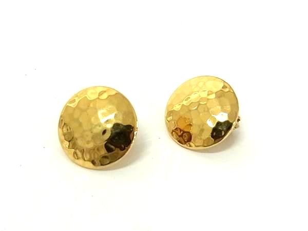 ■美品■ MONET モネ クリップ式 イヤリング アクセサリー レディース ゴールド系 DJ0136
