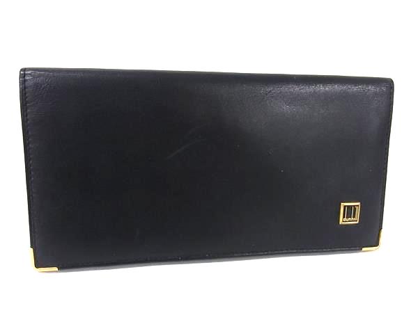 dunhill ダンヒル レザー 二つ折り 長�