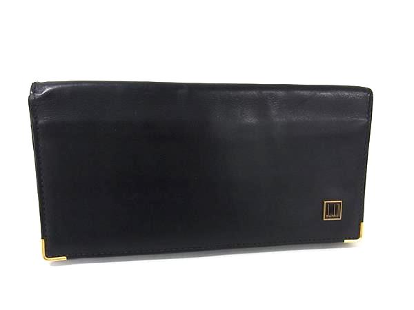 dunhill ダンヒル レザー 二つ折り 長�
