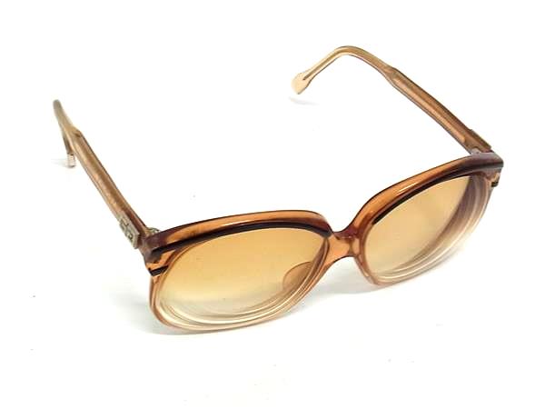 GIVENCHY ジバンシィ 度入り サングラス メガネ 眼鏡 クリアブラウン系 DK1298