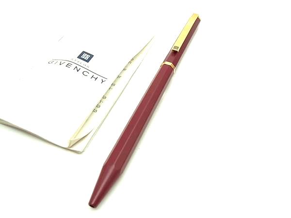 乐天商城 - ■新品同様■ GIVENCHY ジバンシィ ツイスト式 ボールペン 筆記用具 文房具 ステーショナリー ボルドー系 DL9981