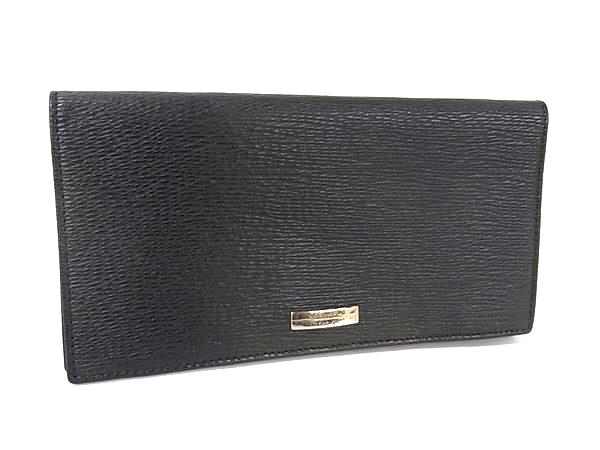 B, F, H, P - ■美品■ S.T.Dupont エス・テー・デュポン レザー 二つ折り 長財布 ウォレット 札入れ カード入れ メンズ ブラック系 DM7180