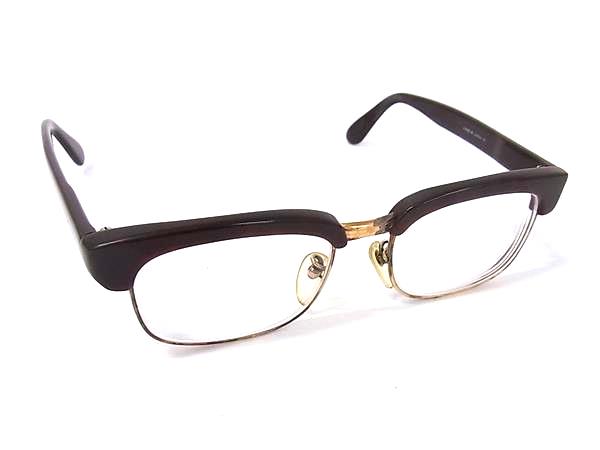 樂天商城 - KING IMDERIAL FRAME JOHNSON ヴィンテージ 度入り メガネ 眼鏡 めがね メンズ レディース ブラウン系 DM7304