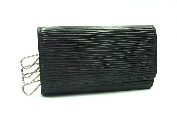 LOUIS VUITTON ルイヴィトン M63822 エピ ミュルティクレ4 4連 キーケース 鍵入れ メンズ レディース ノワール ブラック系 DM1020