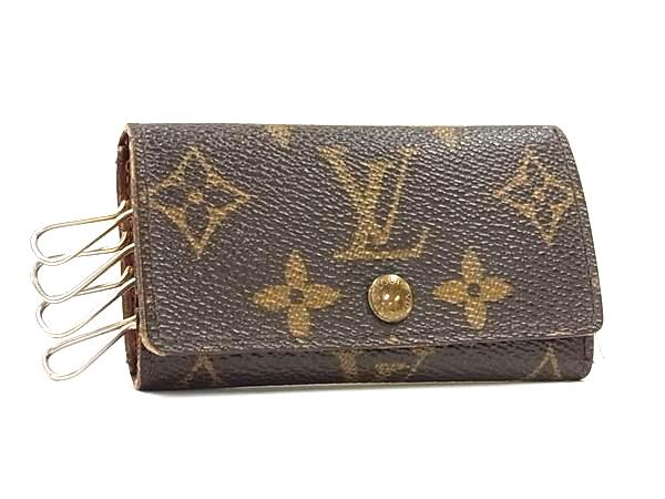 LOUIS VUITTON ルイヴィトン M62631 モノグラム ミュルティクレ4 4連 キーケース 鍵入れ ブラウン系 DM1026