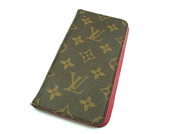 乐天商城 - LOUIS VUITTON ルイヴィトン M63401 モノグラム フォリオ iPhone7plus/8plus 対応 アイフォンケース スマホケース ブラウン系 DM1041