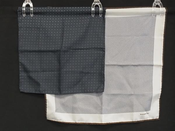■美品■ Ermenegildo Zegna エルメネジルド ゼニア ハンカチ ハンカチーフ 2点セット まとめ売り DG8797