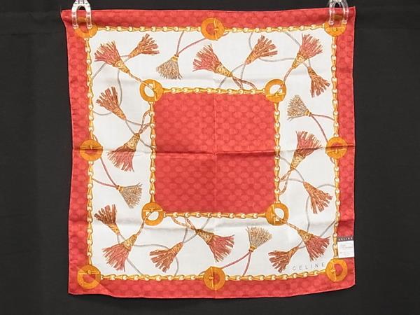 ■新品同様〜■ CELINE セリーヌ 総柄 ハンカチ ハンカチーフ 2点セット まとめ売り DH0820