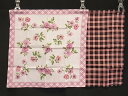 ■新品同様■ BURBERRY バーバリー チェック柄 花柄 ハンカチ ハンカチーフ 2点セット DI0968(4)