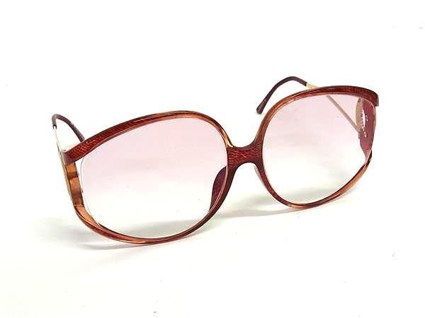 ■美品■ ChristianDior クリスチャンディオール 2757A ヴィンテージ 度入り サングラス 眼鏡 めがね レディース ブラウン系 DM7355