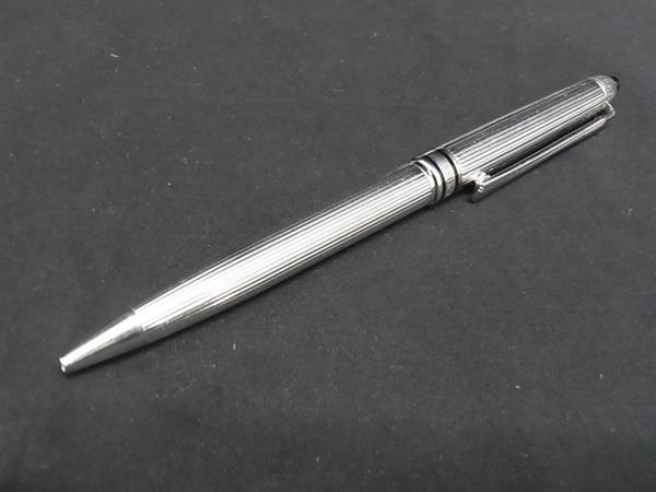 MIKIMOTO ミキモト オニキス ツイスト式 ボールペン 筆記用具 文房具 ステーショナリー メンズ レディース シルバー系 DK0687