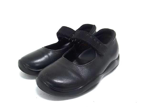 PRADA プラダ レザー 表記サイズ 23 (約10cm) 靴 シューズ キッズ ブラック系 DM1465