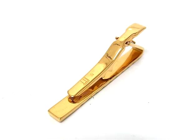 pleasure-Store 楽天市場店の■美品■ dunhill ダンヒル ネクタイピン タイクリップ アクセサリー ビジネス 紳士 メンズ ゴールド系 DM7325｜アングル2