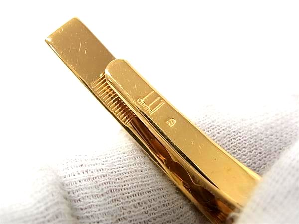 pleasure-Store 楽天市場店の■美品■ dunhill ダンヒル ネクタイピン タイクリップ アクセサリー ビジネス 紳士 メンズ ゴールド系 DM7325｜アングル3