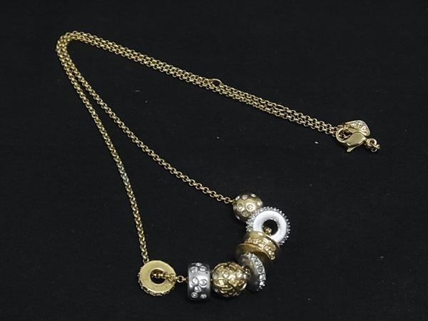 乐天商城 - SWAROVSKI スワロフスキー クリスタル ラインストーン ネックレス ペンダント アクセサリー レディース ゴールド系×クリア DN1406