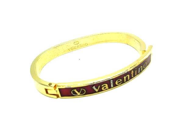 VALENTINO ヴァレンティノ ブレスレット バングル アクセサリー レディース ゴールド系×レッド系 DH7586
