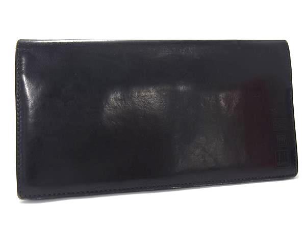 B, C, D, G, J, L, S, T, Z - dunhill ダンヒル レザー 二つ折り長財布 ウォレット 札入れ カード入れ メンズ ブラック系 DK2825
