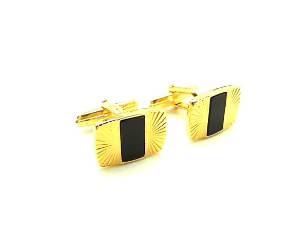 NINA RICCI ニナリッチ カフスボタン カフリンクス アクセサリー ビジネス 紳士 メンズ ゴールド系×ブラック系 DM4665