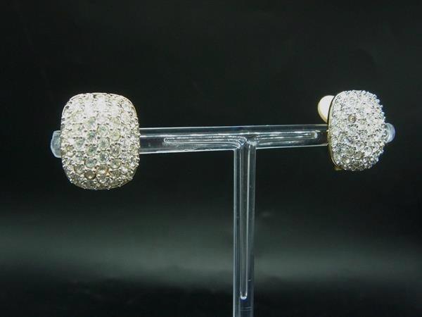 乐天商城 - ■美品■ SWAROVSKI スワロフスキー クリスタル クリップ式 イヤリング アクセサリー レディース ゴールド系×クリア DM6583