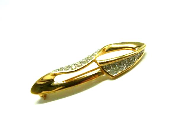 乐天商城 - GIVENCHY ジバンシィ ラインストーン ピンブローチ ピンバッジ アクセサリー レディース ゴールド系 DM6643