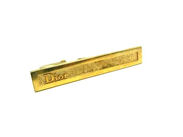 ChristianDior ディオール ネクタイピン タイクリップ アクセサリー ビジネス 紳士 メンズ ゴールド系 DM6664