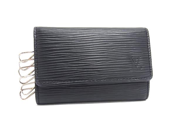 ■新品同様■ LOUIS VUITTON ルイヴィトン M63812 エピ ミュルティクレ6 6連 キーケース 鍵入れ ノワール ブラック系 FN4282