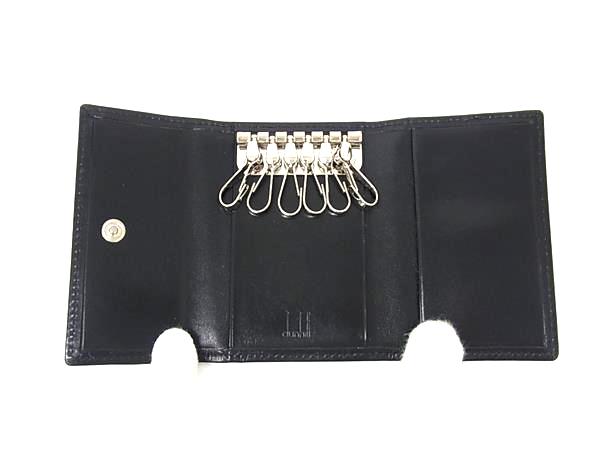 ■新品同様■ dunhill ダンヒル レザー 6連 キーケース 鍵入れ メンズ レディース ブラック系 FN4823
