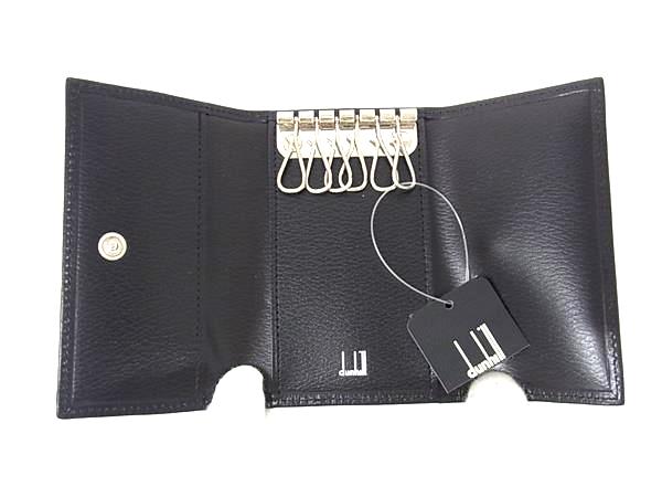 ■新品■未使用■ dunhill ダンヒル レザー 6連 キーケース 鍵入れ メンズ ブラック系 BJ8526