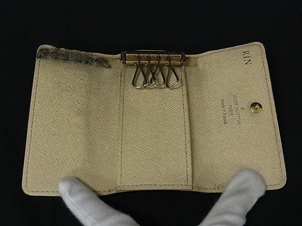 LOUIS VUITTON ルイヴィトン N60020 ダミエアズール ミュルティクレ4 4連 キーケー...
