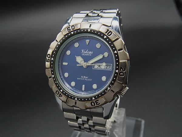 樂天商城 - Volcas フォルカス SS クォーツ 10気圧防水 腕時計 ウォッチ シルバー系×ブルー系 DM1602