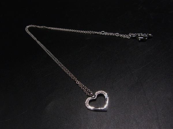SWAROVSKI - ■美品■ SWAROVSKI スワロフスキー クリスタル ハート ネックレス ペンダント アクセサリー レディース シルバー系 DM6528