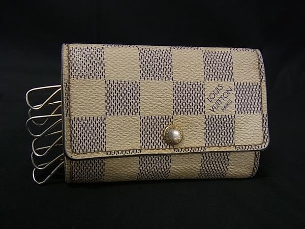 LOUIS VUITTON ルイヴィトン N61745 ダミエアズール ミュルティクレ6 6連 キーケース 鍵入れ レディース メンズ アイボリー系 DD9285