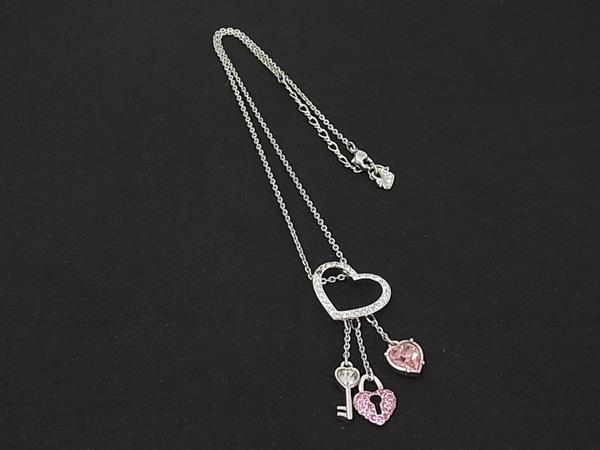 樂天商城 - ■美品■ SWAROVSKI スワロフスキー ハート ネックレス ペンダント アクセサリー シルバー系 DN0141