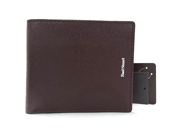 B, C, D, G, J, L, S, T, Z - ■新品■未使用■ Paul Stuart ポールスチュアート レザー 二つ折り 財布 ウォレット 札入れ 小銭入れ メンズ ブラウン系 BP9143