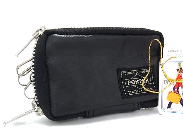 ■新品同様■ PORTER ポーター 吉田カバン FREE STYLE フリースタイル ポリウレタン 6連 キーケース 鍵入れ メンズ ブラック系 BT4057