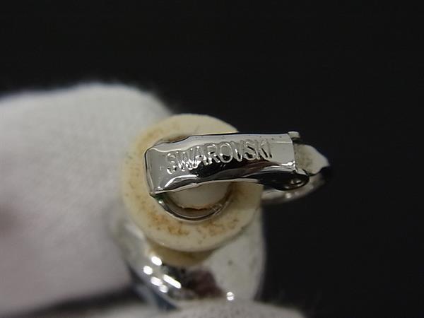 pleasure-Store 楽天市場店のSWAROVSKI スワロフスキー カラーストーン クリップ式 イヤリング アクセサリー レディース シルバー系×ブルー系 DN0144｜アングル3