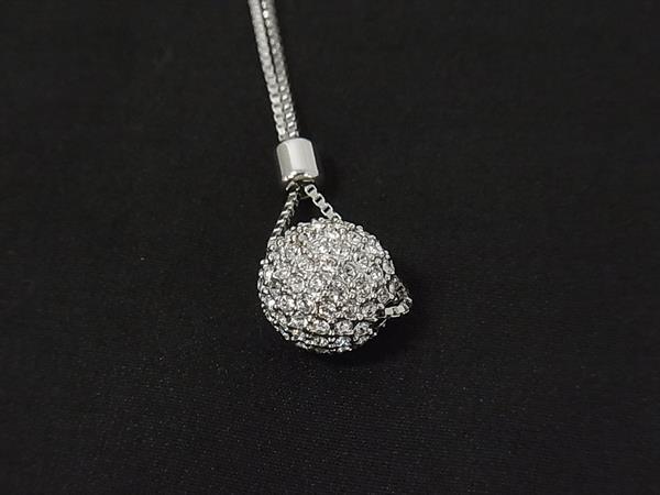 pleasure-Store 楽天市場店の■美品■ SWAROVSKI スワロフスキー ラインストーン ネックレス ペンダント アクセサリー レディース シルバー系 DN8866｜アングル2