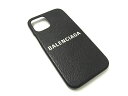 ■美品■ BALENCIAGA バレンシアガ レザー iPhone13 対応 アイフォンケース スマホケース ブラック系 AT6629