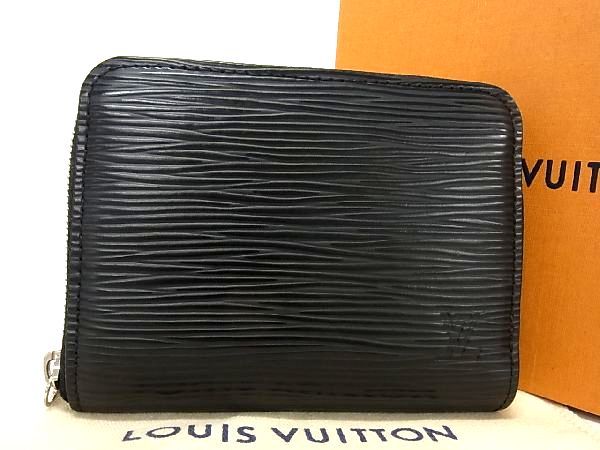 ルイヴィトン エピ財布（メンズ） ■極美品■ LOUIS VUITTON ルイヴィトン M60152 エピ ジッピーコインパース コインケース 小銭入れ メンズ ノワール ブラック系 BE6311