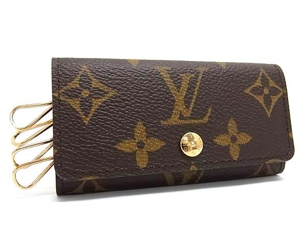 ■新品同様■ LOUIS VUITTON ルイヴィトン M62631 モノグラム ミュルティクレ4 4連 キーケース 鍵入れ ブラウン系 FC0374