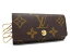 ■新品同様■ LOUIS VUITTON ルイヴィトン M62631 モノグラム ミュルティクレ4 4連 キーケース 鍵入れ ブラウン系 FC0374