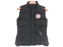 カナダグース ダウンベスト レディース ■新品同様■ CANADA GOOSE カナダグース 2832L ポリエステル×ナイロン ダウンベスト アウター 上着 レディース ブラック系 FC3481