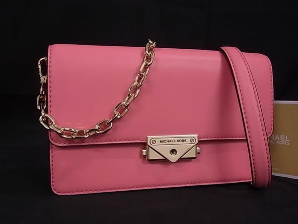 乐天商城 - ■新品■未使用■ MICHAEL KORS マイケルコース レザー チェーン ショルダーバッグ クロスボディ レディース ピンク系 BI1673