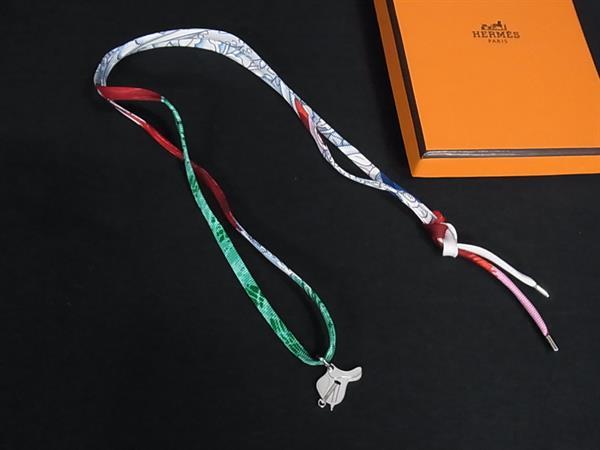 樂天商城 - ■新品同様■ HERMES エルメス トゥールビヨン ネックレス ペンダント レディース シルバー系×マルチカラー BP9141
