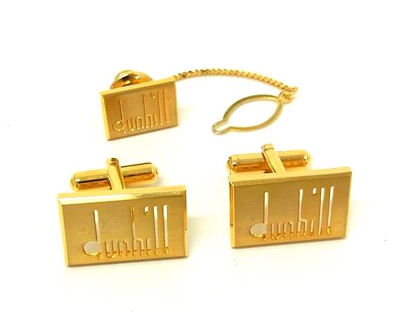 商品情報 ブランド名 dunhill ダンヒル 状態ランク ABランク(美品) ライン カラーゴールド系 素材 サイズ(cm) カフス W 約2cm H 約1.3cmタイチェーン 全長 約6.8cm サイズ(inch) ポケット 付属品画像内にあるものが全てになります シリアル及び刻印 状態使用感小　擦れ小　汚れ小　小傷青錆小　くすみ小 □□□　状態ランクについて　□□□ 【N】　新品 【S】　未使用品（展示品など） 【A】　傷汚れが少なく状態の良い商品 【B】　程よい使用感や多少の傷、汚れはあるが程度良好の商品 【C】　使用感の他、目立つ傷や汚れが見れる商品 【D】　かなり大きな痛みがある難あり商品 ※記載させていただきました状態説明・ランクは、あくまで弊社基準にて判断したものとなります。 その為、個人差による主観の差が生じる場合も御座いますので、あらかじめご了承頂いた上で、ご検討下さいませ。 pleasure（株式会社peace）が販売しています。 出品中の商品につきましては全て正規品(本物）でございます。 （古物許可証第305521507463東京都公安委員会）