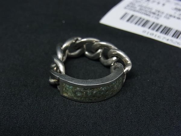 樂天商城 - ■新品■未使用■ GUCCI グッチ 678711 SV925 チェーン リング 指輪 サイズ 14 アクセサリー シルバー系×ミントグリーン系 BR2743