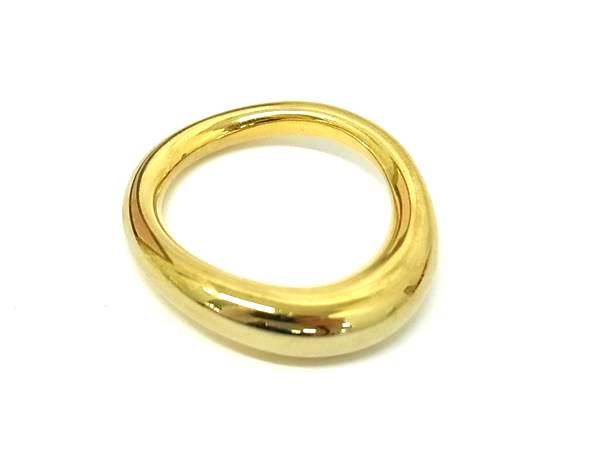 ■美品■ Calvin Klein カルバンクライン リング 指輪 アクセサリー 約9号 レディース メンズ ゴールド系 DK4114