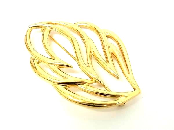 ■美品■ MONET モネ ピンブローチ ピンバッジ アクセサリー レディース ゴールド系 DK4128