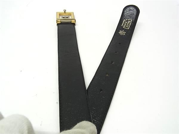 BALLY バリー レザー リバーシブル ゴールド金具 ベルト 表記サイズ 90/36 メンズ ブラウン系×ブラック系 DK7046